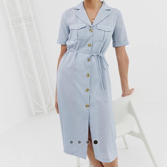 Emory Park shirt midi dress with lapel collar - Picture 4 of 4
